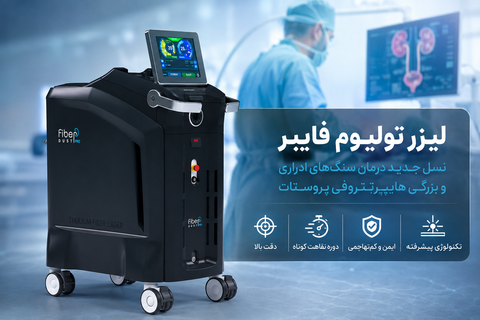 لیزر تولیوم فایبر (TFL)